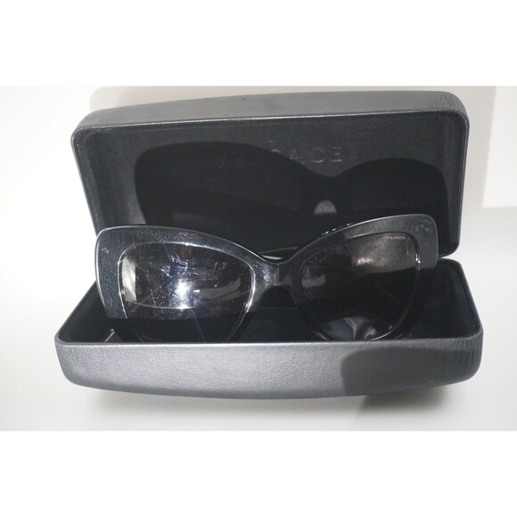 Versace VE 4305Q Gold Medusa emblem Greca design Luxury Black acetate frame, UV main image 6